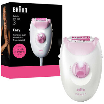 Braun - Silk-épil 3 3-000 Pink - Epilátor s kabelem - Feel You