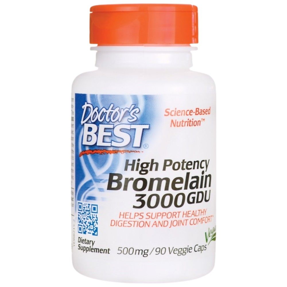 Bromelain 3000 GDU 500 mg | High Potency - 90 капсули - Feel You