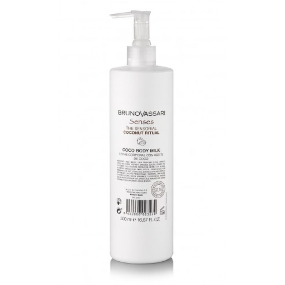 Bruno Vassari, Senses, Coconut Oil, Hydrating, Body Milk, 500 ml - Feel You