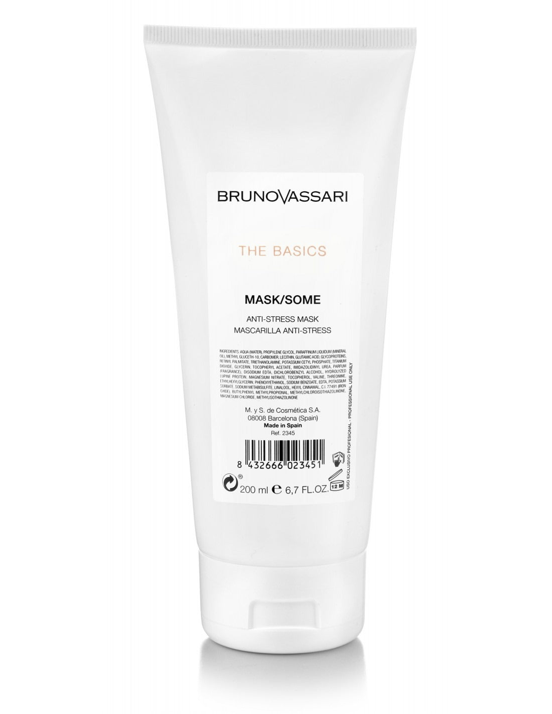 Bruno Vassari, The Basics, Vitamin E, Anti-Stress, Day & Night, Cream Mask, For Face, 200 ml - Feel You