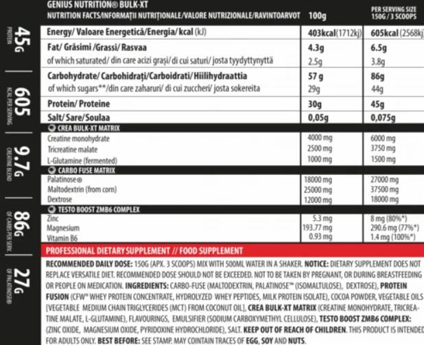 Bulk-XT - 4000 грама - Feel You