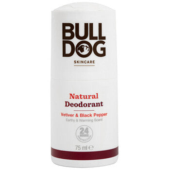 Bulldog - Vetiver & Black Pepper Natural Deodorant - natural roll-on deodorant - 75ml - Feel You