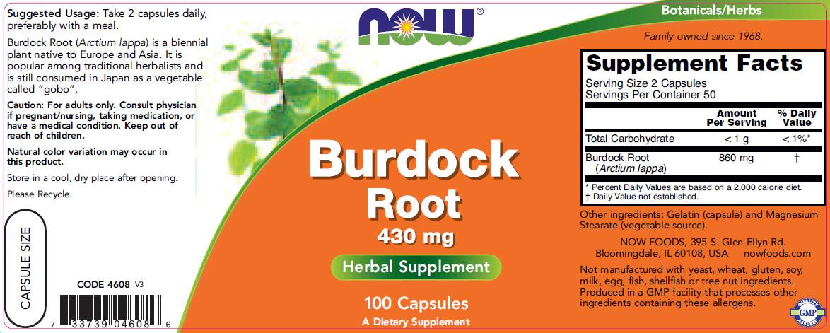 Burdock Root 430 mg - 100 капсули - Feel You