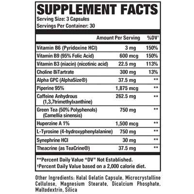 Burn / 90 Caps - Feel You