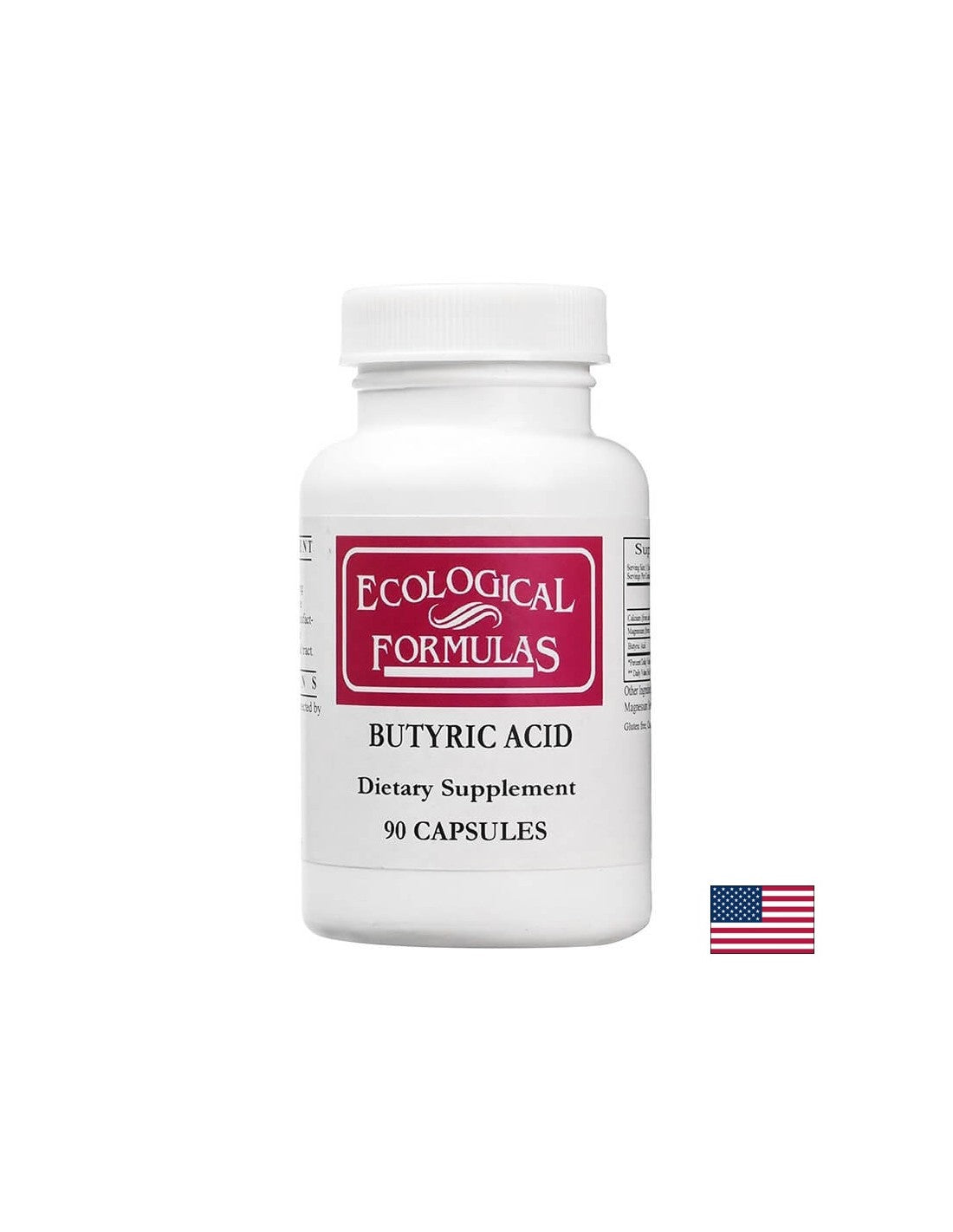 Butyric Acid, 90 капсули Ecological Formulas - Feel You