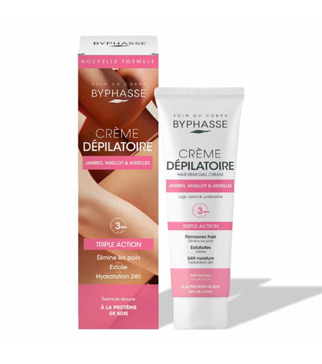 Byphasse, Byphasse, Hair Removal Cream, For All Skin Types, 125 ml - Feel You