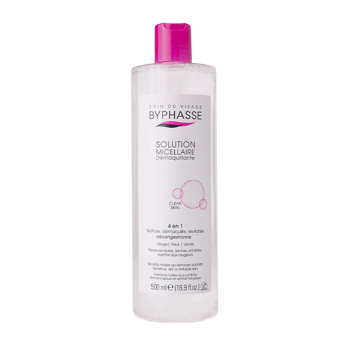 Byphasse, Byphasse, Makeup Removing, Micellar Water, For All Skin Types, 500 ml - Feel You