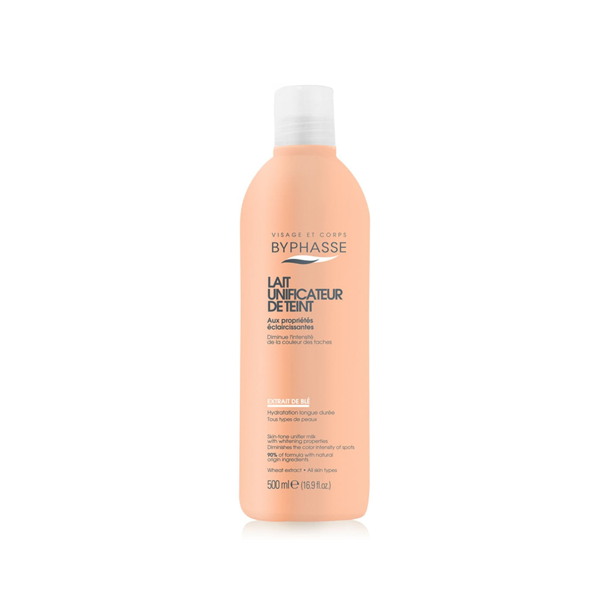 Byphasse, Byphasse, Wheat, Whitening, Body Milk, 500 ml - Feel You