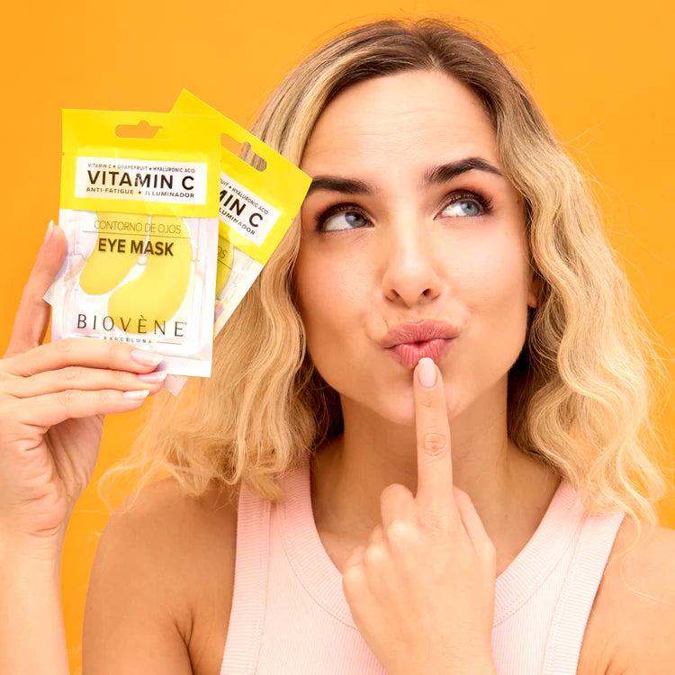 Витамин C маска за очи с грейпфрут и хиалуронова киселина за свеж вид 1 чифт - Feel You