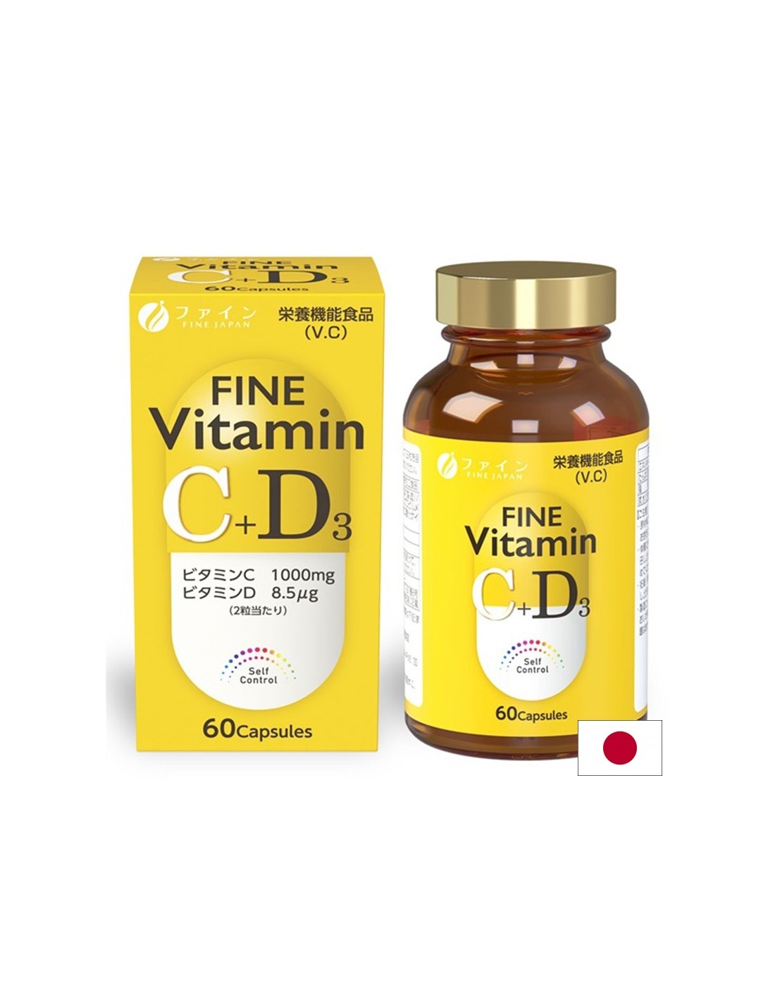Витамин C 1000 mg + D3 – Имунитет и жизненост, 60 капсули - Feel You