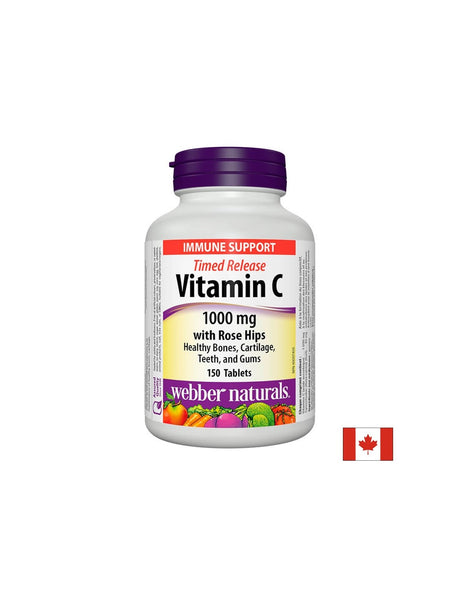 Витамин C 1000 mg + шипка x 150 таблетки, с удължено освобождаване Natural Factors - Feel You