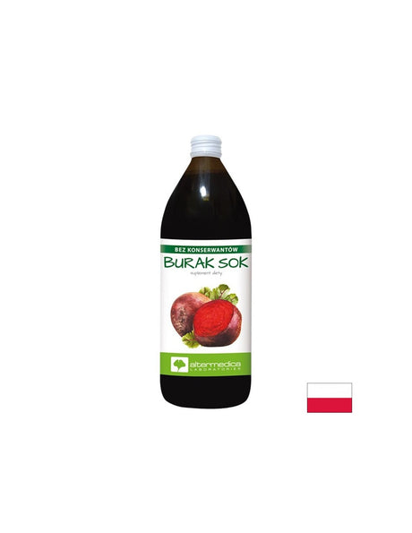 Сок от червено цвекло + Витамин C 120 mg – За образуване на червени кръвни клетки, 1000 ml, 20 дози - Feel You