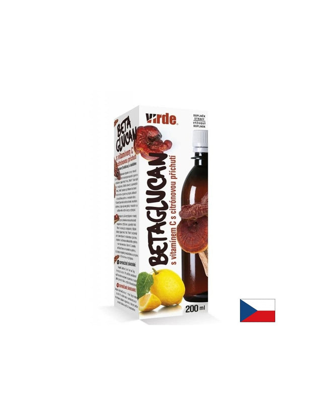 Бета-глюкани от рейши + витамин C – За силен имунитет, 200 ml сироп с вкус на лимон - Feel You