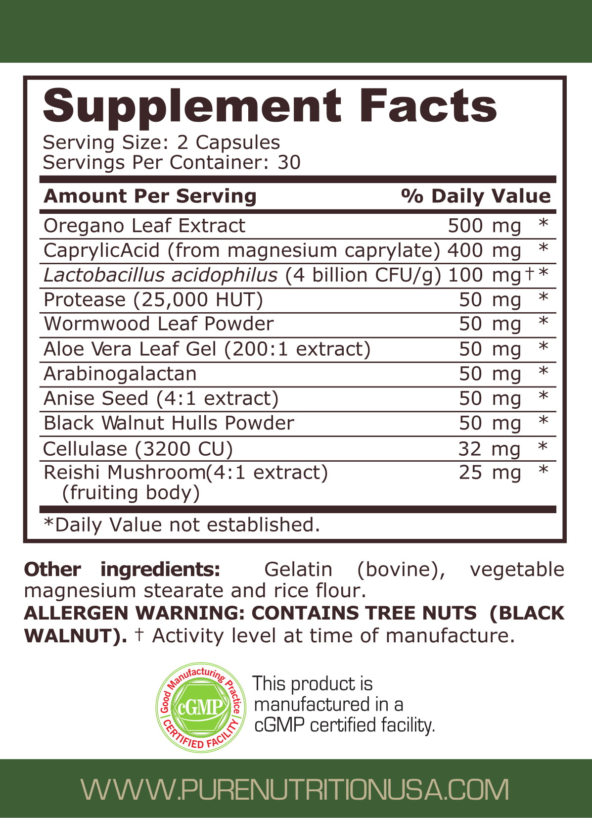 CANDIDA COMPLEX - 60 capsules - Feel You