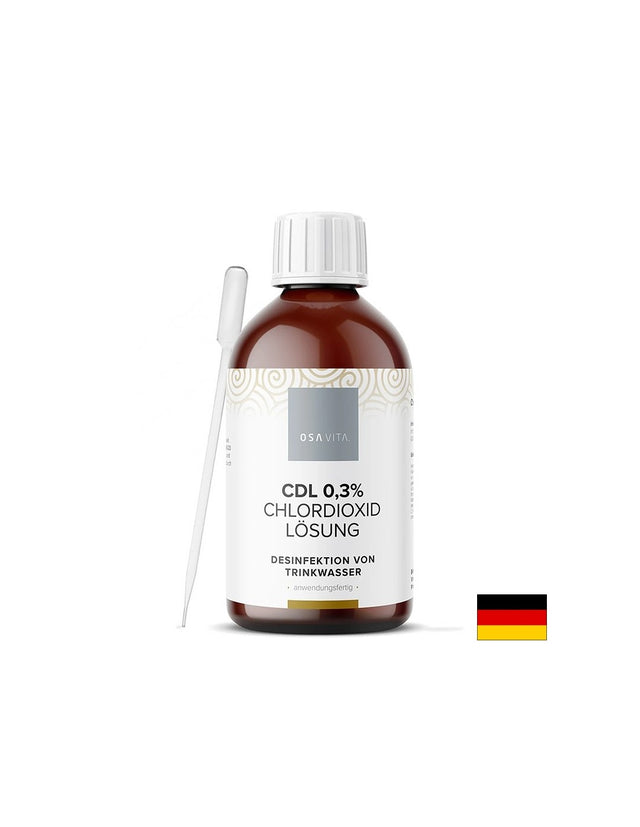 Хлорен диоксид (CDL) 0,3% – Разтвор за дезинфекция на питейна вода, 250 ml - Feel You