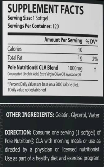 CLA 1000 mg - 120 Гел капсули - Feel You