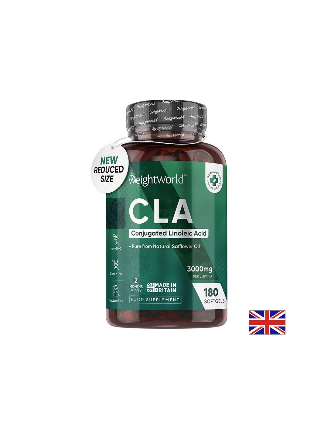 CLA - Конюгирана линолов киселина, 3000 mg x 180 софтгел капсули Weight Worl - Feel You