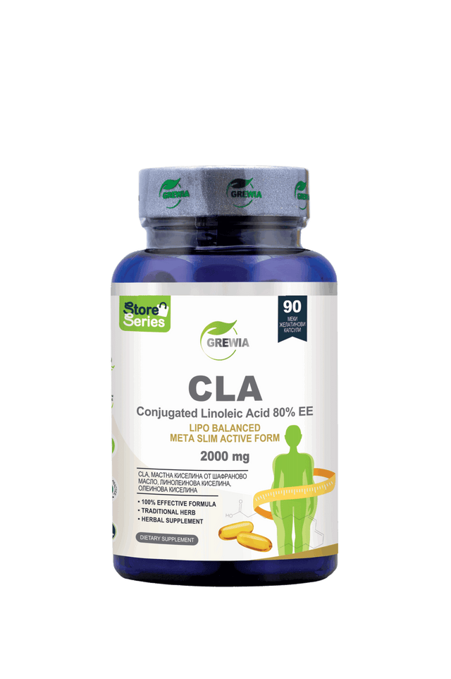 CLA Конюгирана линолова киселина 80% EE Lipo Balanced – 2000 mg дневна доза, 90 Caps. - Feel You