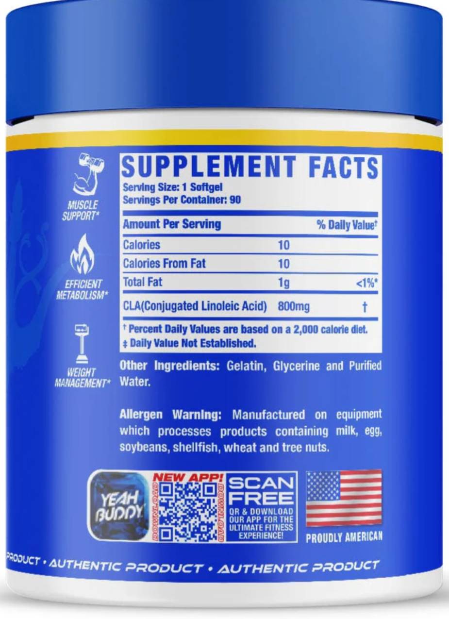 CLA 800 mg - 90 Гел капсули - Feel You