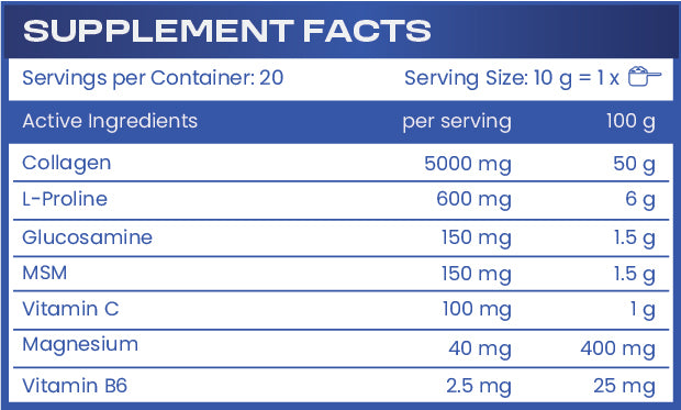 HS LABS - COLLAGEN FLEX STRAWBERRY - 200 g