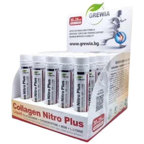 COLLAGEN NITRO PLUS - Gluсоѕаmіnе + Сhоndrоіtіnе + MSM + L-Lysine - 30 x 25 мл - Feel You