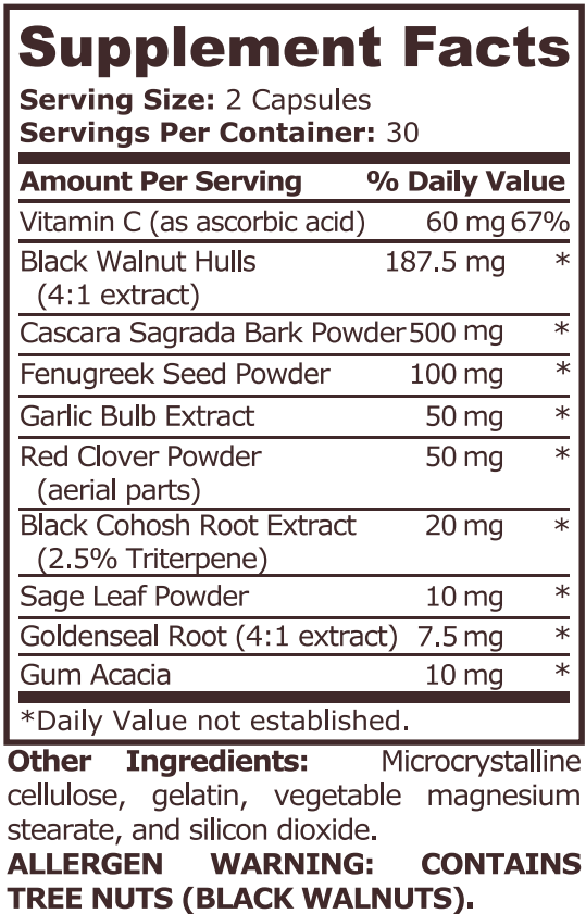 COLON CLEANSE - 60 capsules