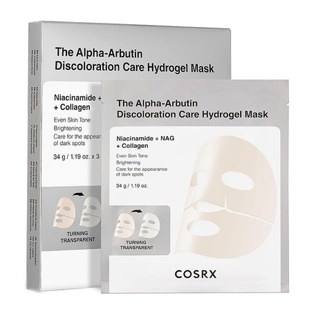 COSRX Arbutin Discoloration Care Hydrogel Mask, 34g * 3 pcs - Feel You
