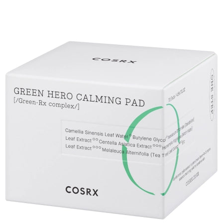 COSRX - One Step Green Hero Calming Pad - Soothing Facial Pads - 70pcs - Feel You