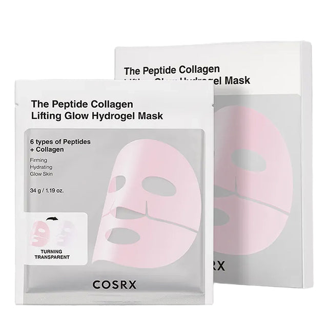 COSRX Peptide Collagen Glow Hydrogel Mask, 34g * 3 pcs - Feel You