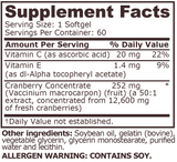 CRANBERRY CONCENTRATE - 60 Softgels