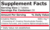 CREATINE MATRIX - 90 Tablets - Feel You