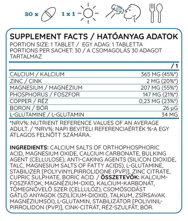 Ca/Zn/MG | Calcium Magnesium Zinc Formula - 30 Таблетки - Feel You