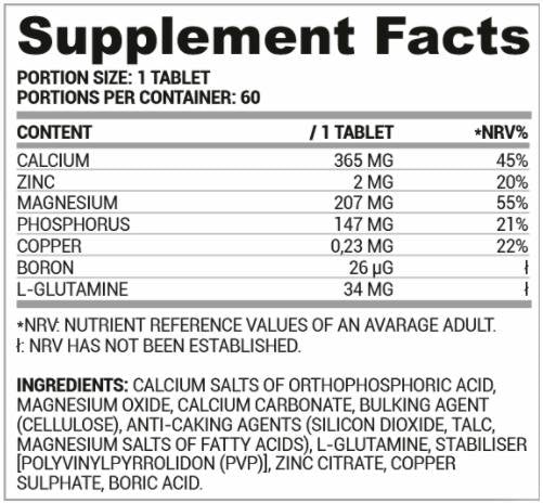 Ca/Zn/MG | Calcium Magnesium Zinc Formula - 60 Таблетки - Feel You
