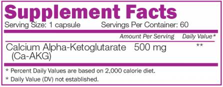 Calcium-AKG 500 mg - 60 капсули - Feel You