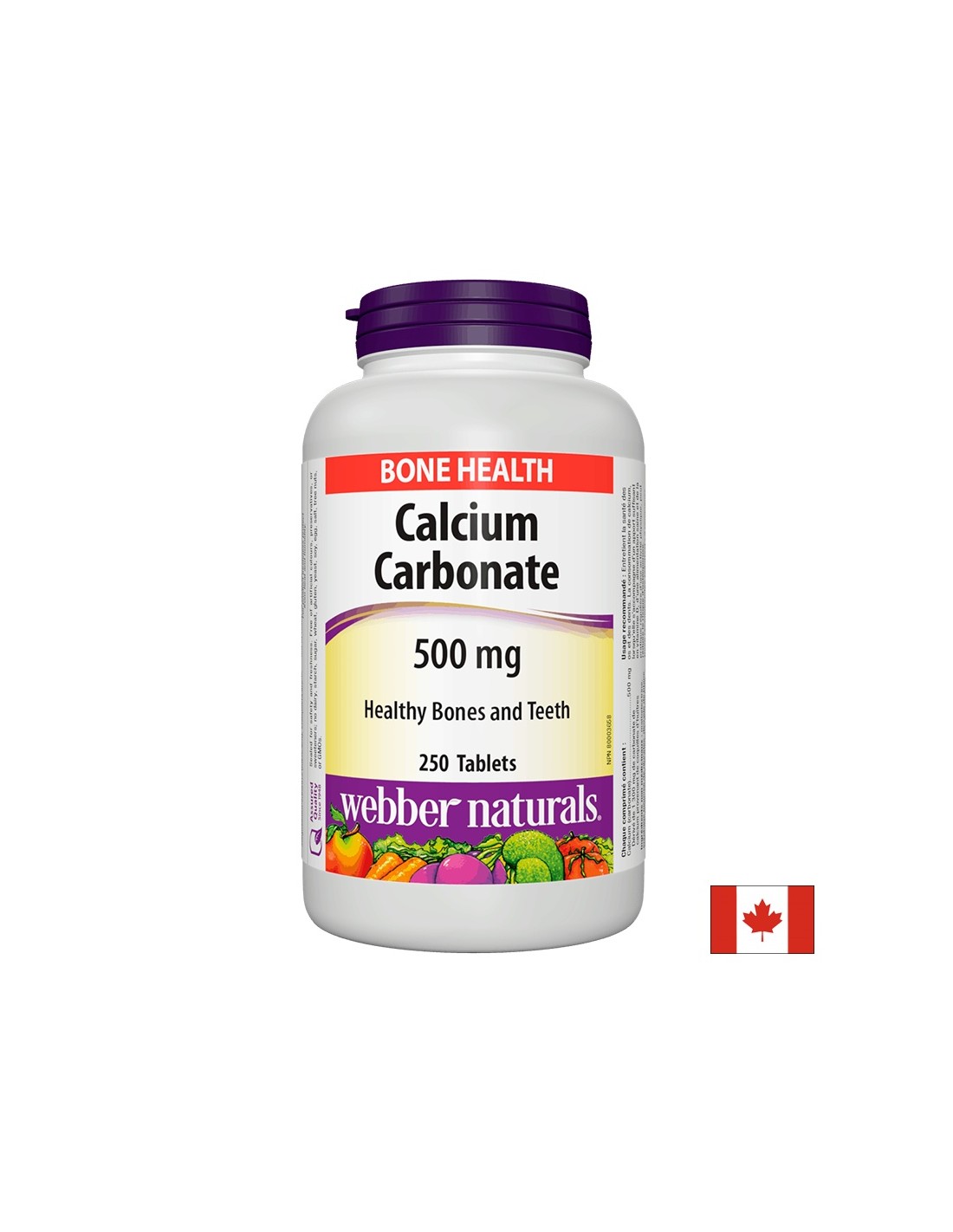 Calcium Carbonate / Калций карбонат, 500 mg, 250 таблетки - Feel You