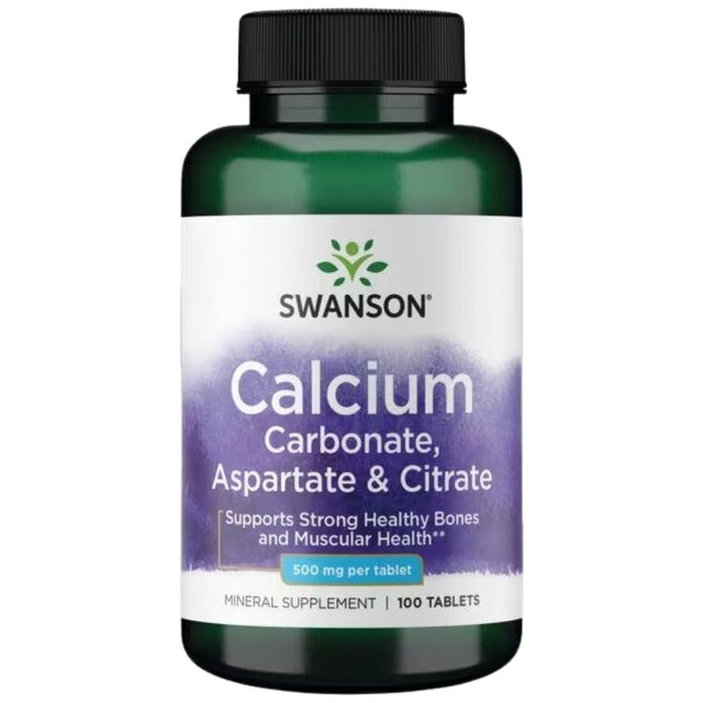 Calcium Complex 500 mg | Carbonate, Aspartate and Citrate 100 Таблетки - Feel You