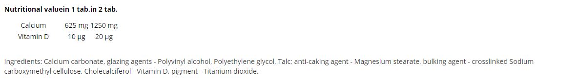 Calcium D3 Forte / 60 Tabs - Feel You