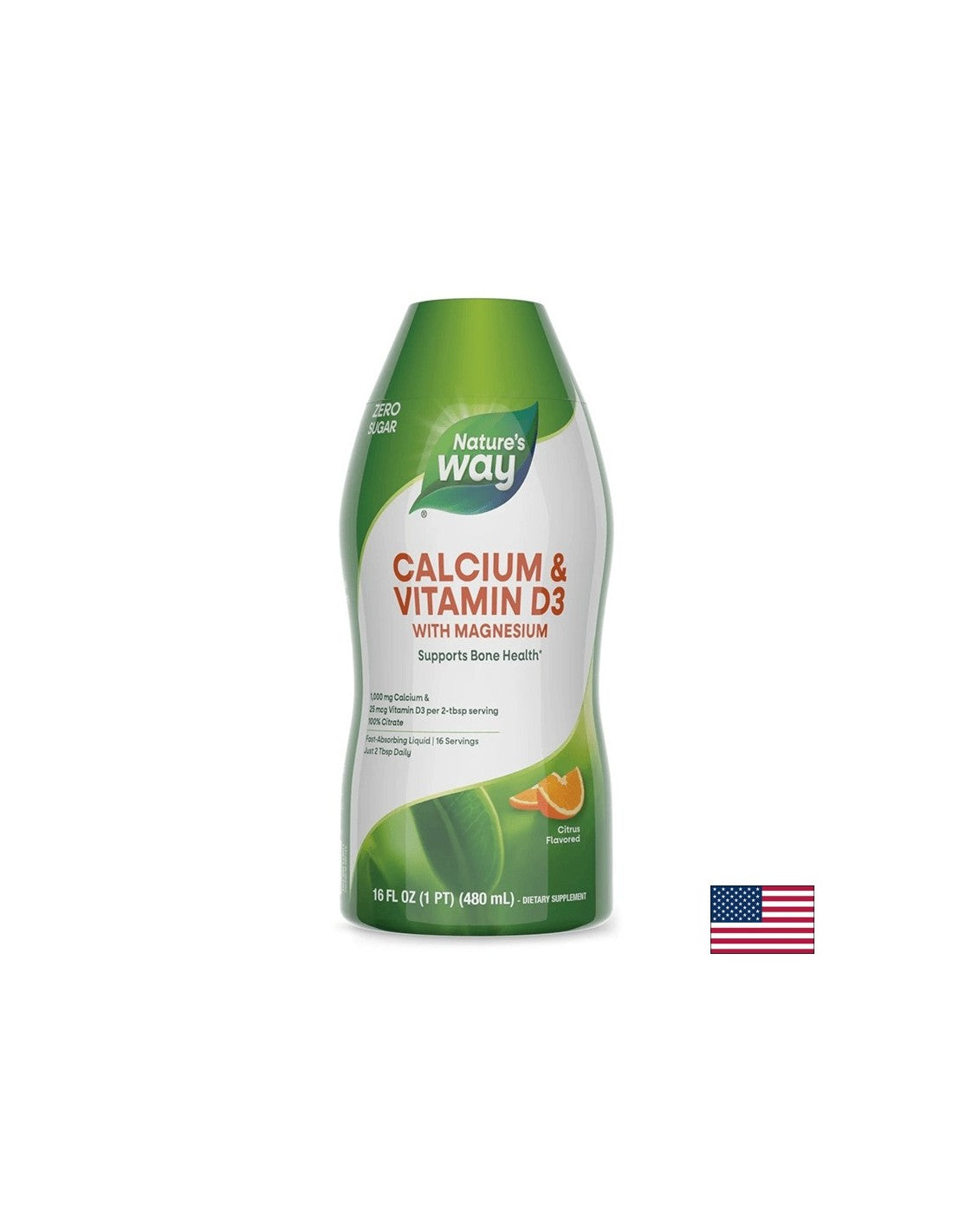 Calcium & Vitamin D3/ Калций и Витамин D3 х 480 ml Nature’s Way - Feel You