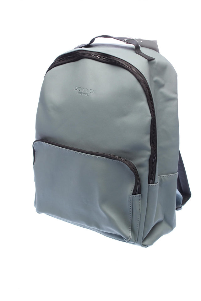 Calvin Klein, School, Polyurethane, Textile Backpack, Gray, Travel, Unisex - Feel You