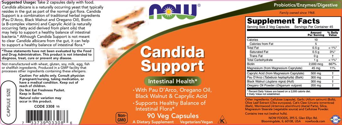 Candida Support | Candida Clear - 90 капсули - Feel You