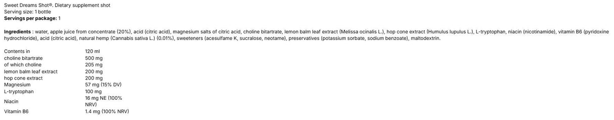 Cannabis Sativa Chillout Shot - 120 мл - Feel You