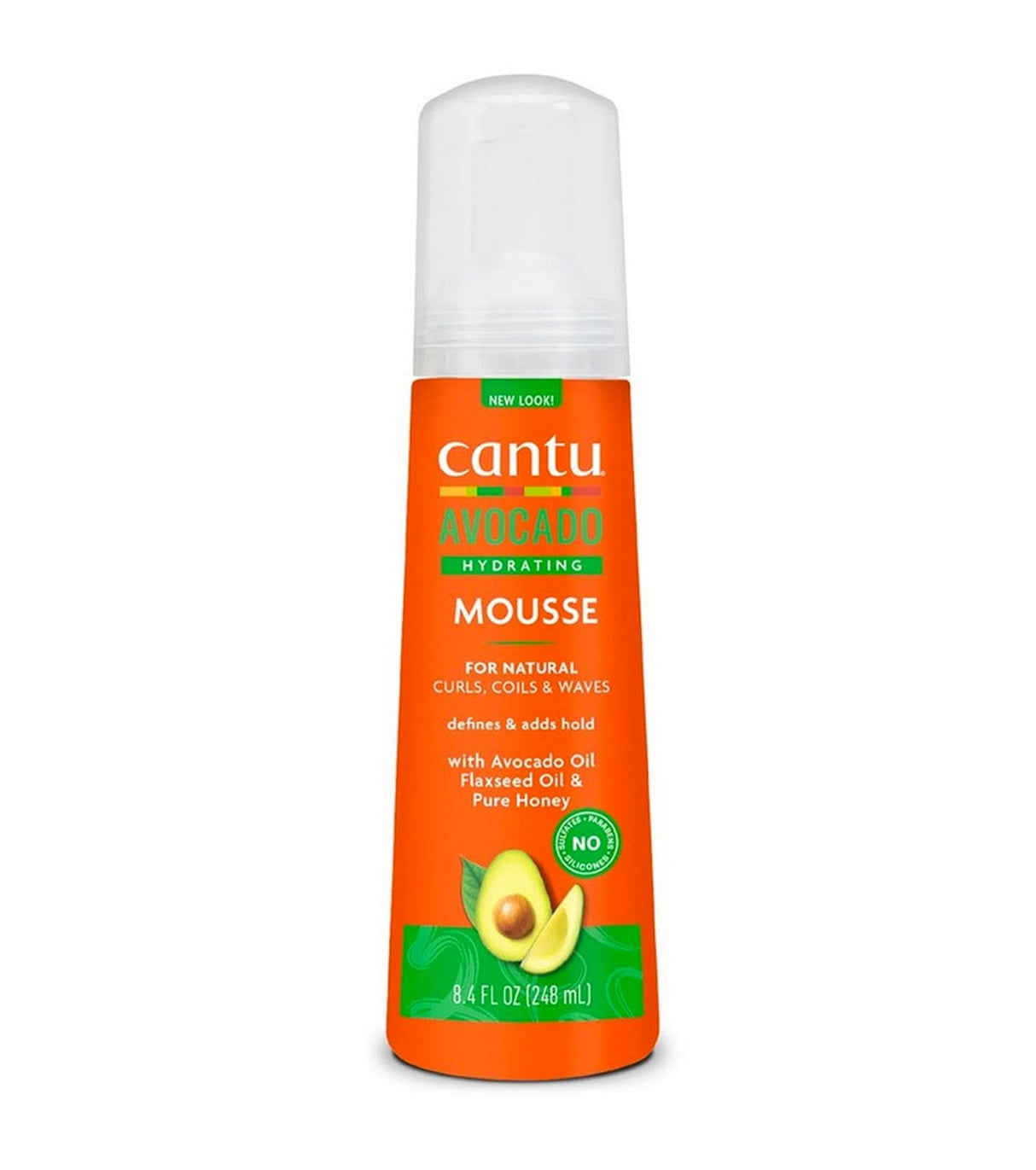 Cantu, Avocado, Avocado Oil, Hair Styling Mousse, Definition & Control, Light Hold, 248 ml - Feel You