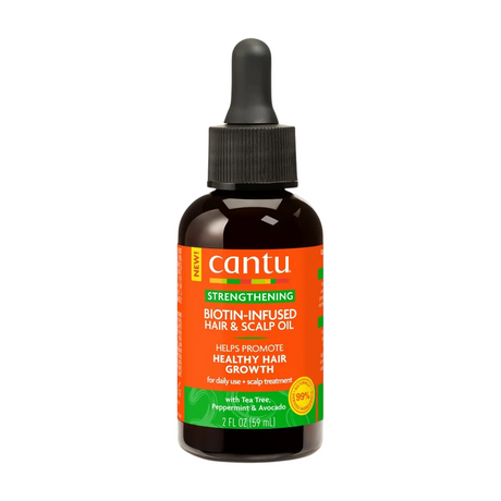 Cantu, Biotin-Infused, Tea Tree Oil, Hair Oil Treatment, For Strengthening, 59 ml - Feel You