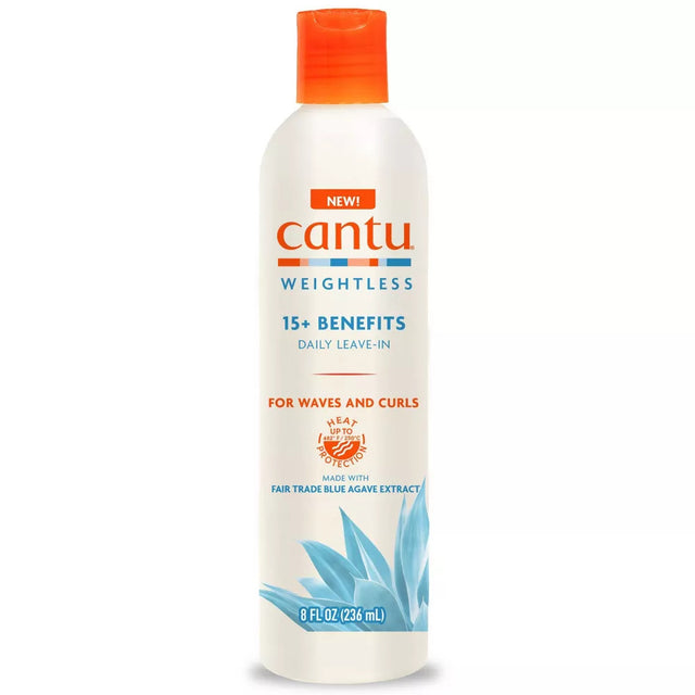 Cantu, Weightless, Agave, Hair Leave-In Conditioner, Smoothing, 236 ml - Feel You