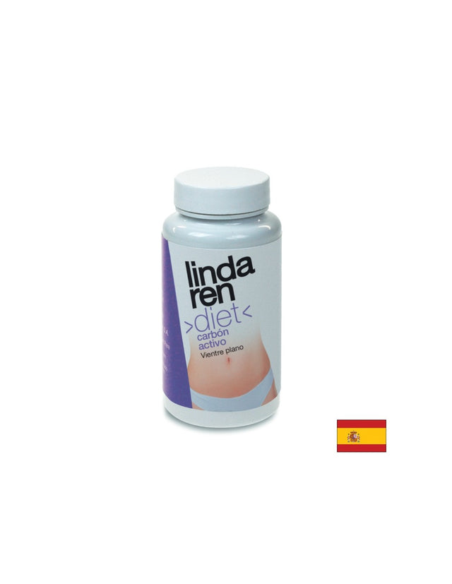 Активен въглен за плосък корем - Carbon activo Vientre plano Lindaren, 60 капсули - Feel You