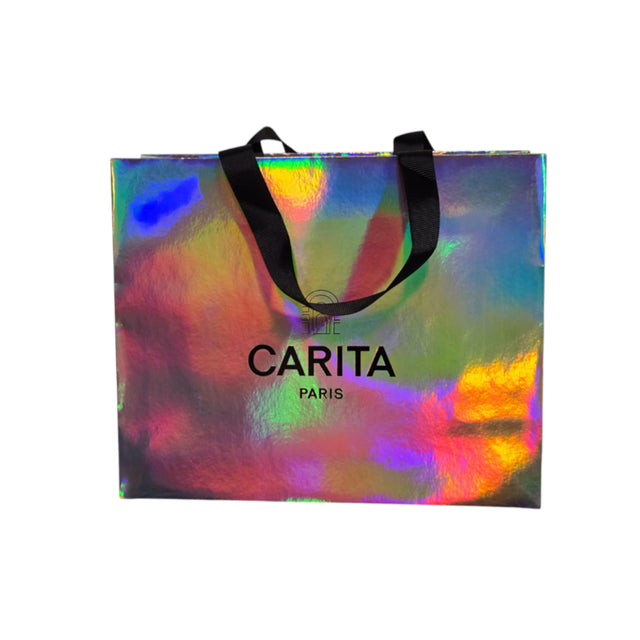 Carita Paris, Textile Makeup Bag, Silver, Size Medium - Feel You