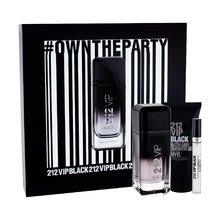 Carolina Herrera - 212 VIP Men Black EDP gift set 100 ml, shower gel 100 ml and miniature EDP 10 ml - 100ml - Feel You