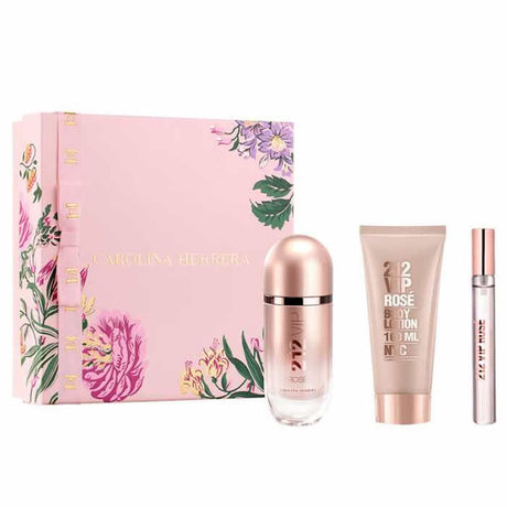Carolina Herrera 212 Vip Rose Eau De Perfume Spray 80ml Set 3 Pieces - Feel You