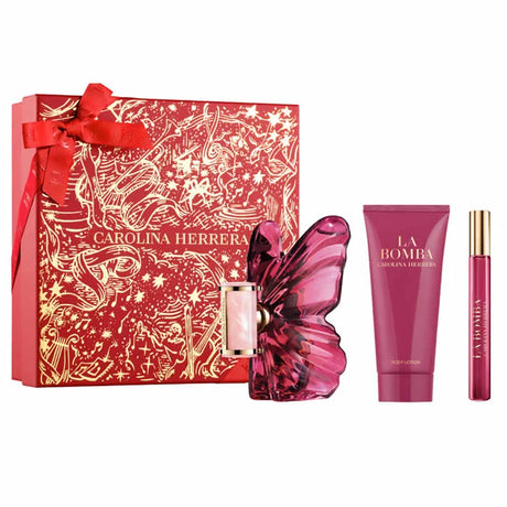 Carolina Herrera La Bomba Eau De Parfum Spray 80ml Set 3 Pieces - Feel You