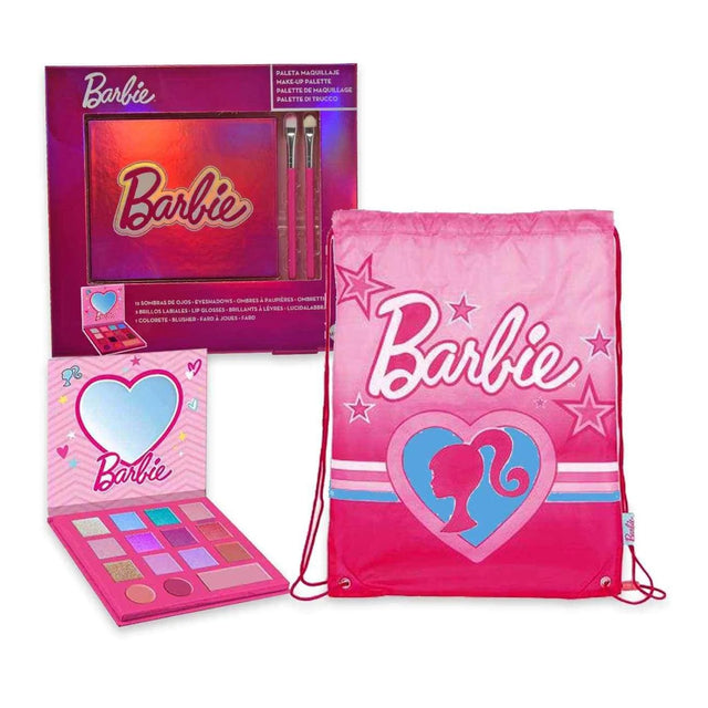 Cartoon Barbie Niños Set Sombra De Ojos y Brillo De Labios 1un - Feel You